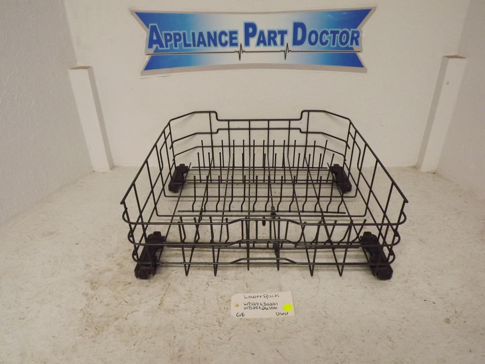 GE Dishwasher WD28X30221 WD28X26106 Lower Rack Used GE Dishwasher WD28X30221 WD28X26106 Lower Rack Used
